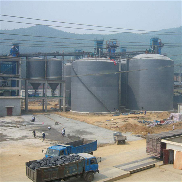 和田水泥钢板仓2座3000吨青岛项目进入施工